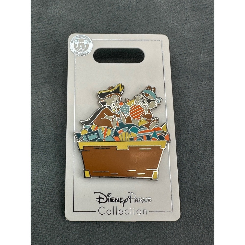 Disney Chip Dale Pirate Treasure Chest Pin Disney Parks Halloween Character NEW